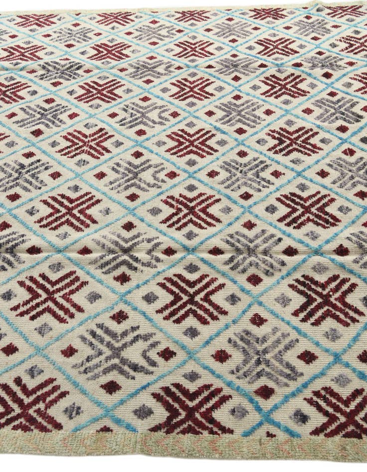 Detail image of 7' 9 x 10' 6  Hand Knotted Moroccan Wool Rug