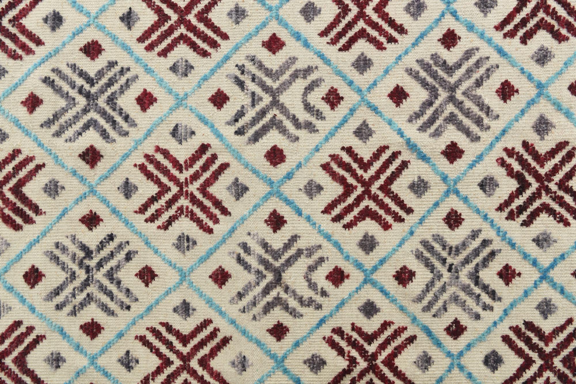 7' 9 x 10' 6 Hand Knotted Moroccan Wool Rug