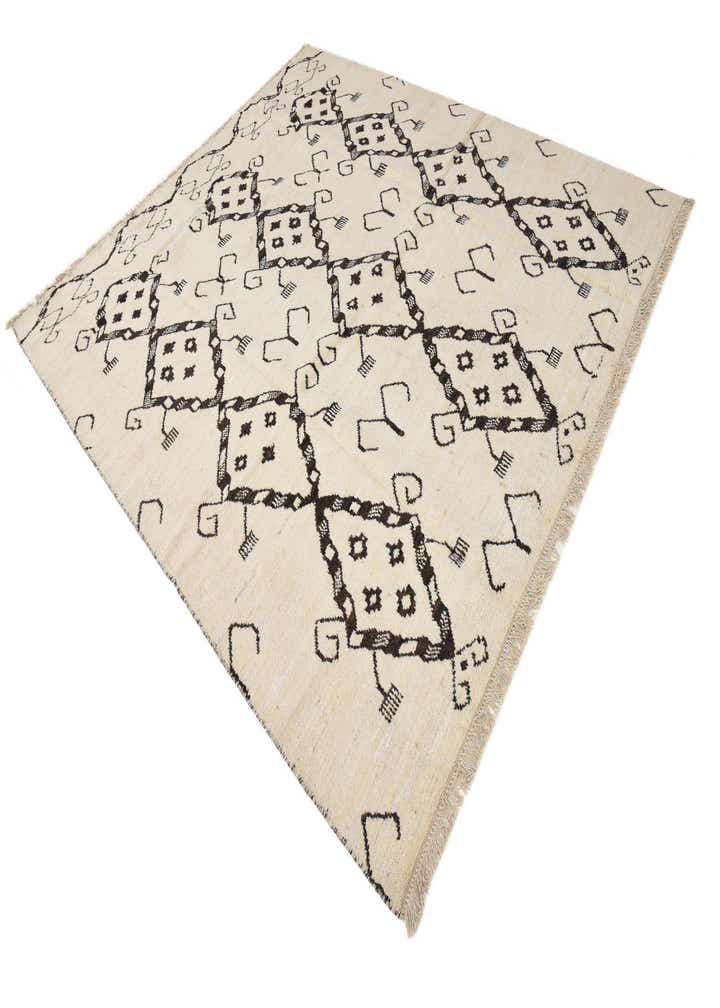 8' 2 x 9' 7 Hand Knotted Moroccan Wool Rug
