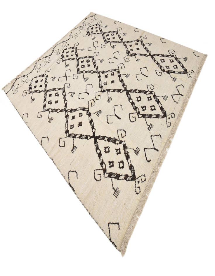 Detail image of 8' 2 x 9' 7  Hand Knotted Moroccan Wool Rug