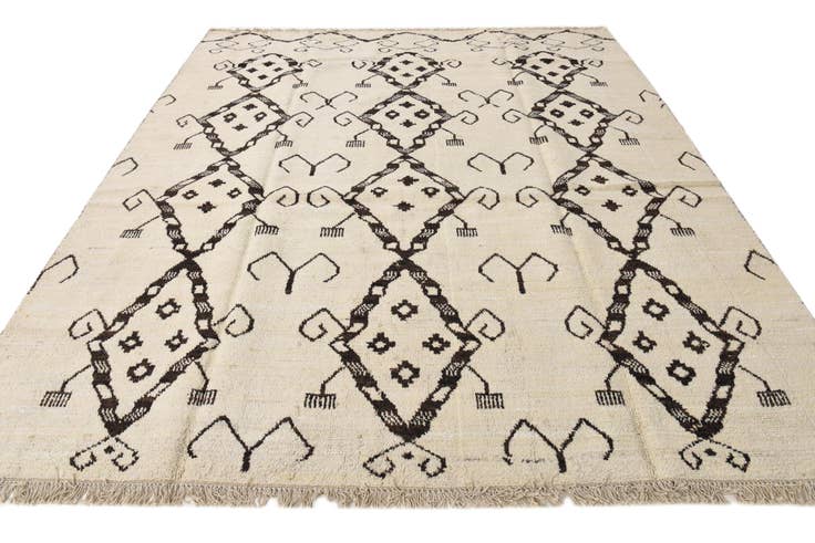 Detail image of 8' 2 x 9' 7 Hand Knotted Moroccan Wool Rug