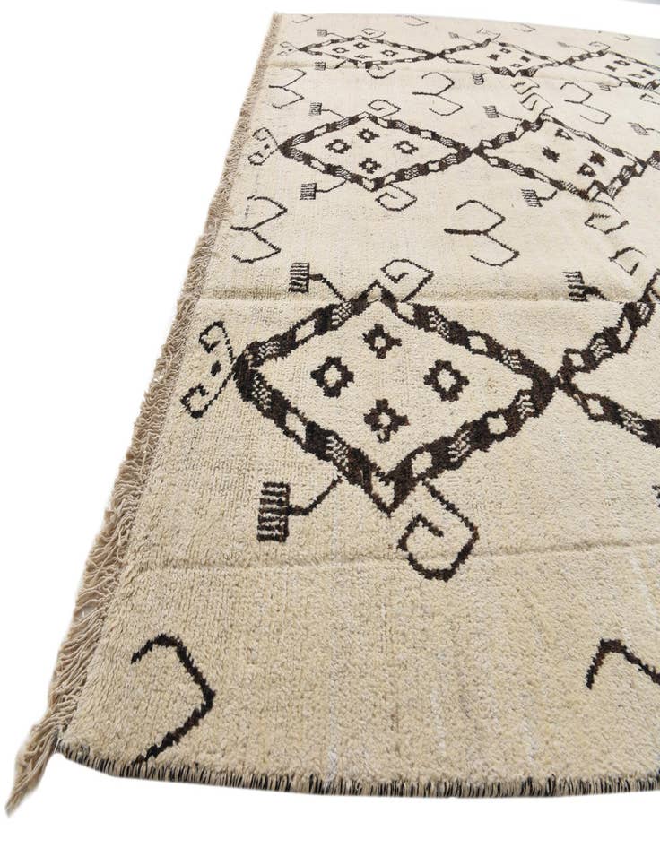 Detail image of 8' 2 x 9' 7 Hand Knotted Moroccan Wool Rug