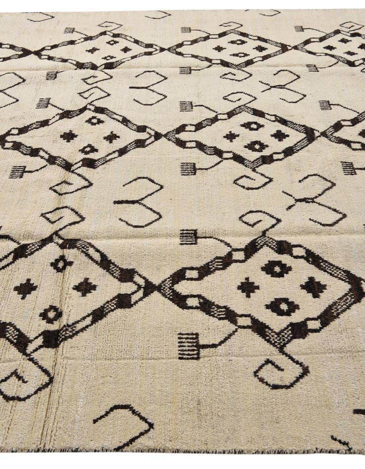 Detail image of 8' 2 x 9' 7  Hand Knotted Moroccan Wool Rug