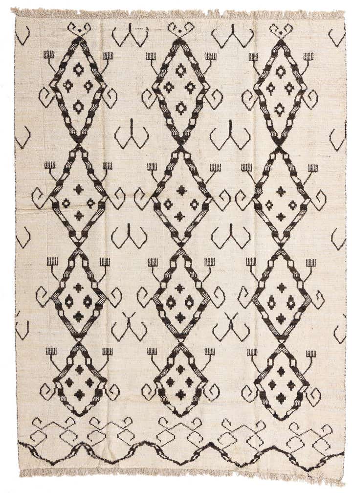 8' 2 x 9' 7 Hand Knotted Moroccan Wool Rug