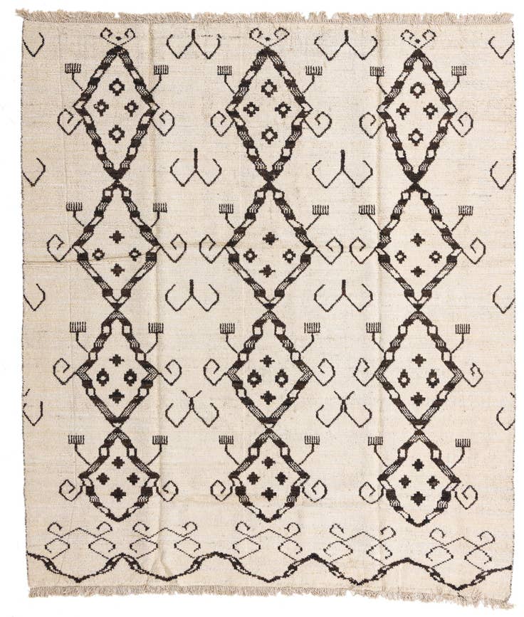 Detail image of 8' 2 x 9' 7 Hand Knotted Moroccan Wool Rug