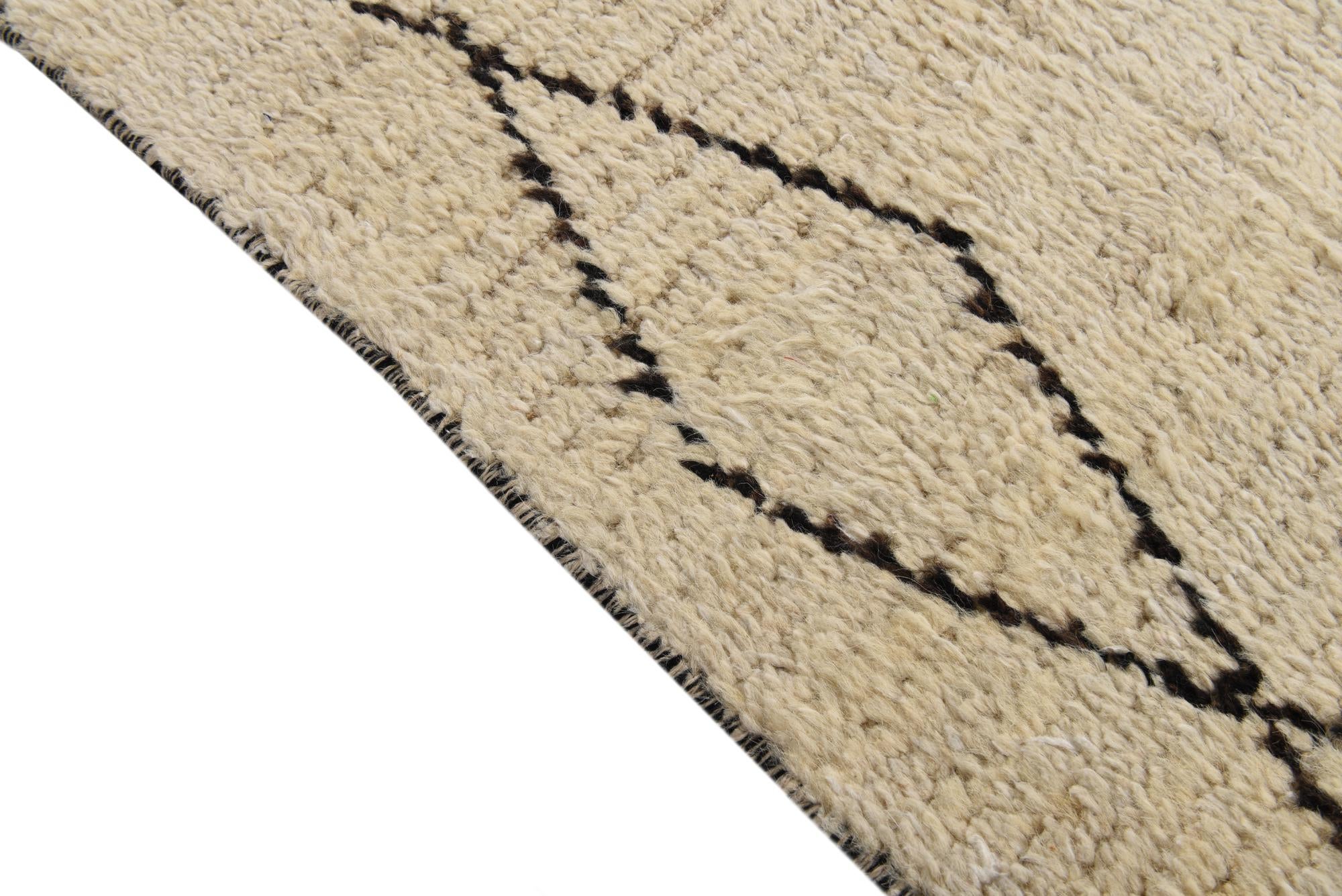 8' 3 x 11' Hand Knotted Moroccan Wool Rug