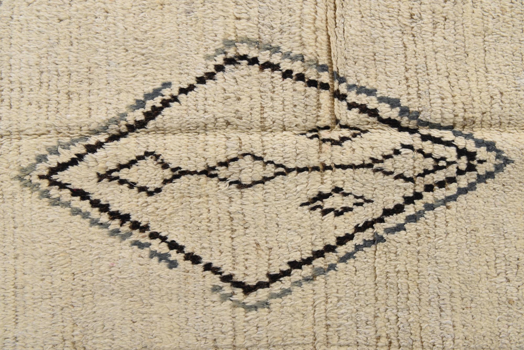 8' 3 x 11' Hand Knotted Moroccan Wool Rug
