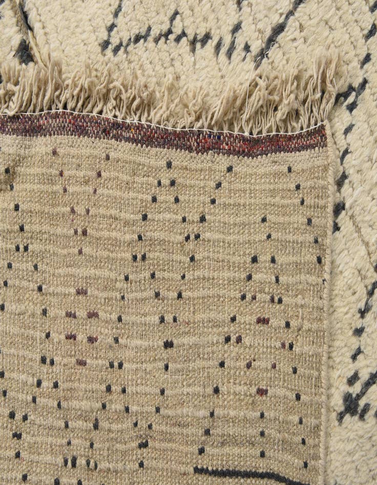 Detail image of 6' x 10'  Hand Knotted Moroccan Wool Rug