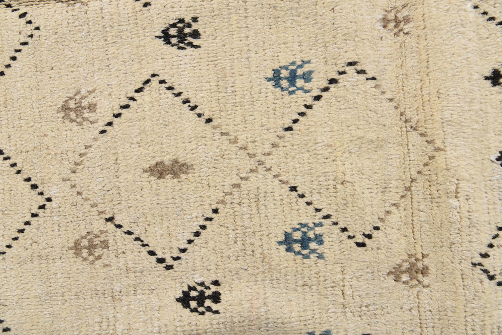 275cm x 395cm anudado a mano marroquí Alfombra Lana