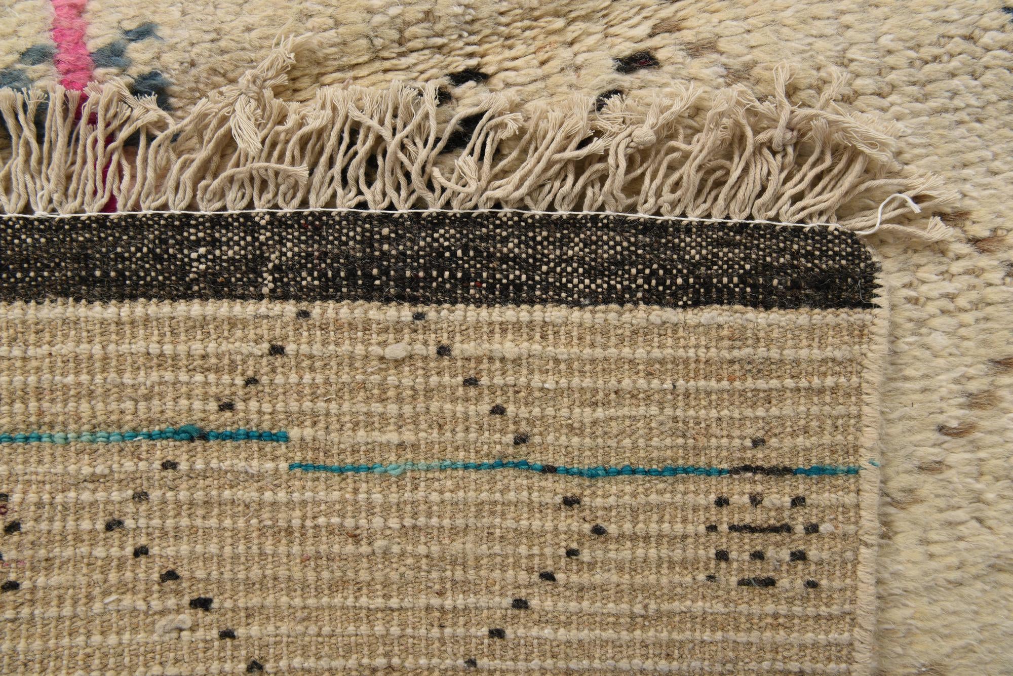 275cm x 395cm anudado a mano marroquí Alfombra Lana