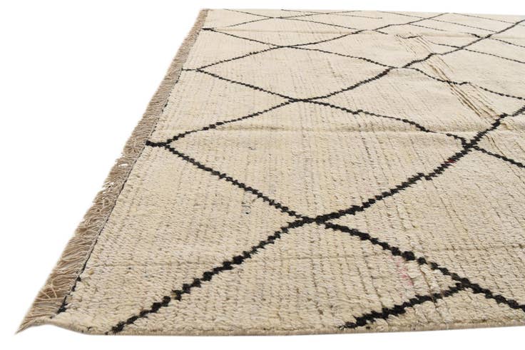 Detail image of 7' 11 x 10' 4 Hand Knotted Moroccan Wool Rug