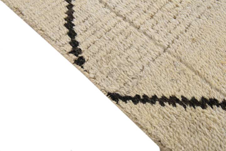 7' 11 x 10' 4 Hand Knotted Moroccan Wool Rug