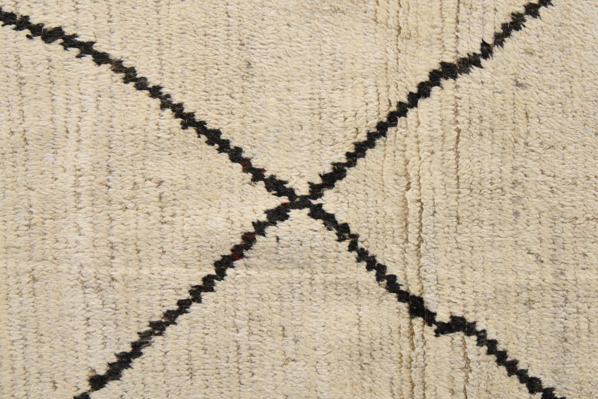 7' 11 x 10' 4 Hand Knotted Moroccan Wool Rug