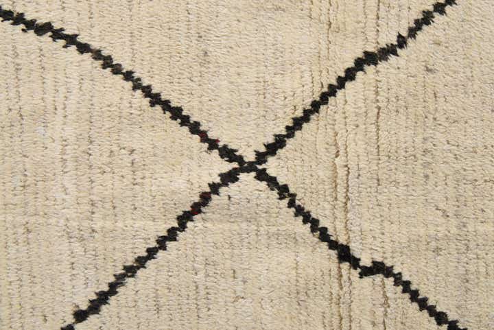 7' 11 x 10' 4 Hand Knotted Moroccan Wool Rug