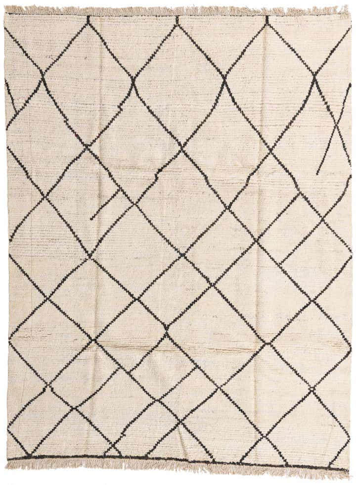 7' 11 x 10' 4 Hand Knotted Moroccan Wool Rug