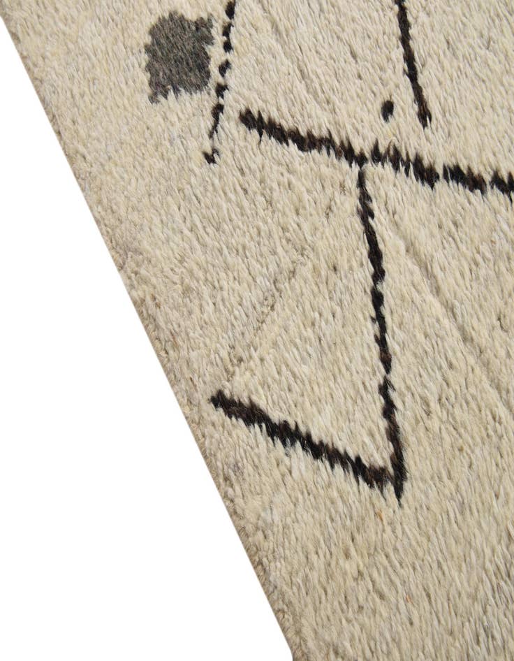 Detail image of 8' 1 x 9' 11  Hand Knotted Moroccan Wool Rug