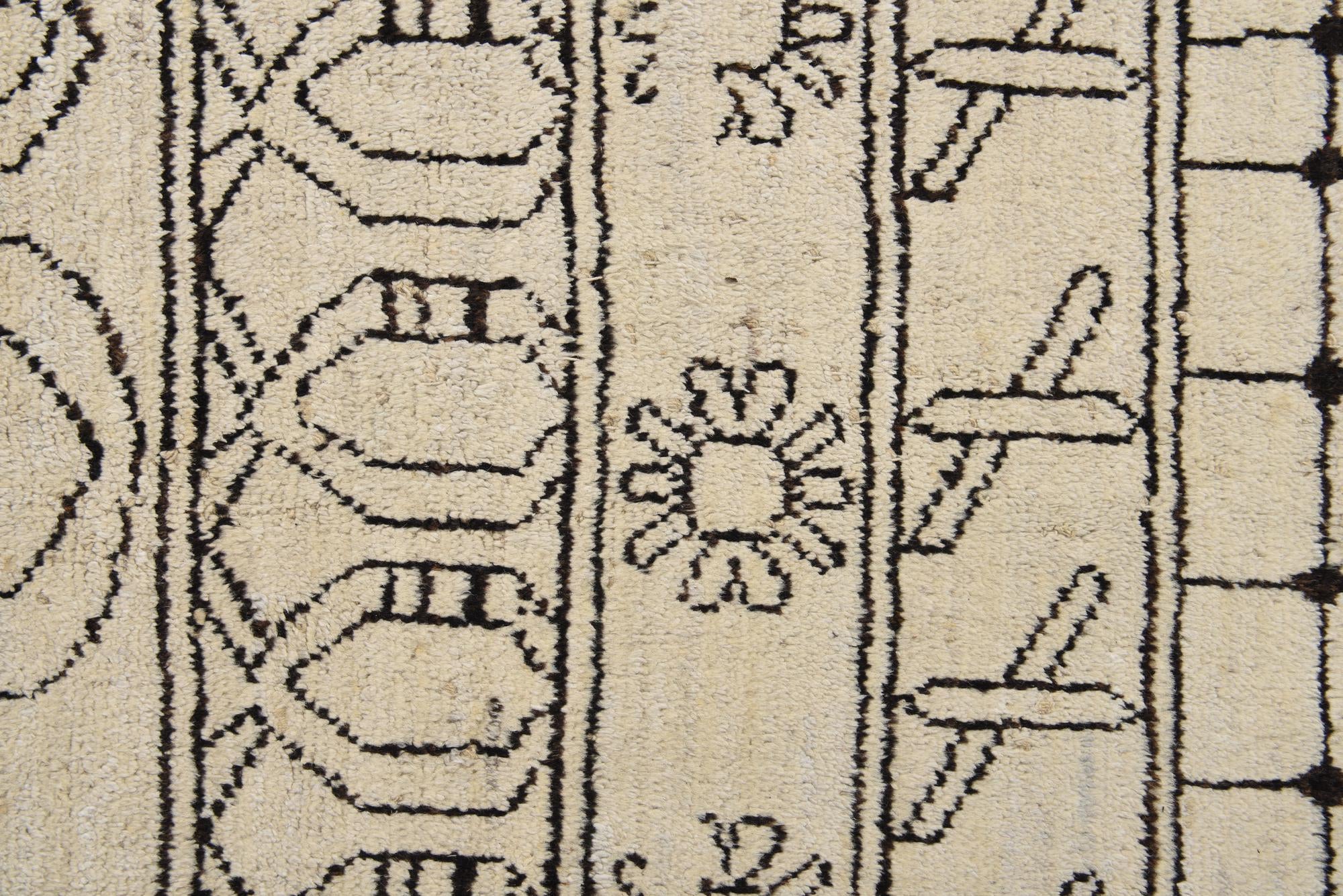 8' 2 x 10' Hand Knotted Moroccan Wool Rug
