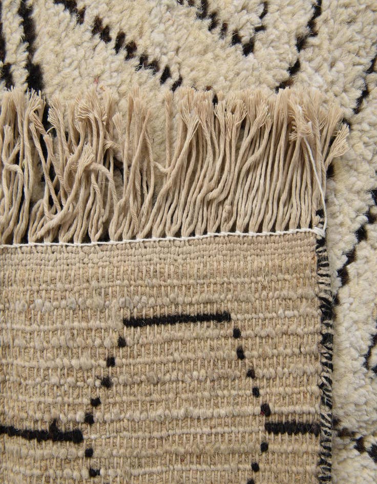 Detail image of 8' 2 x 10'  Hand Knotted Moroccan Wool Rug