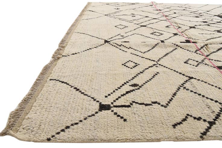 Detail image of 8' 11 x 12' 6 Hand Knotted Moroccan Wool Rug