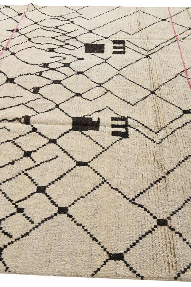 8' 11 x 12' 6 Hand Knotted Moroccan Wool Rug