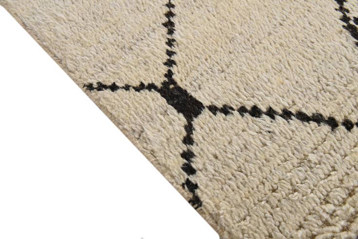 Detail image of 8' 11 x 12' 6 Hand Knotted Moroccan Wool Rug