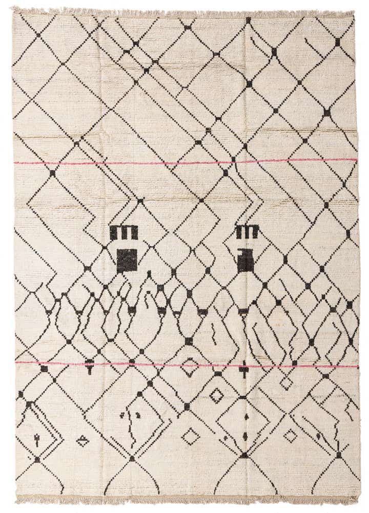 8' 11 x 12' 6 Hand Knotted Moroccan Wool Rug