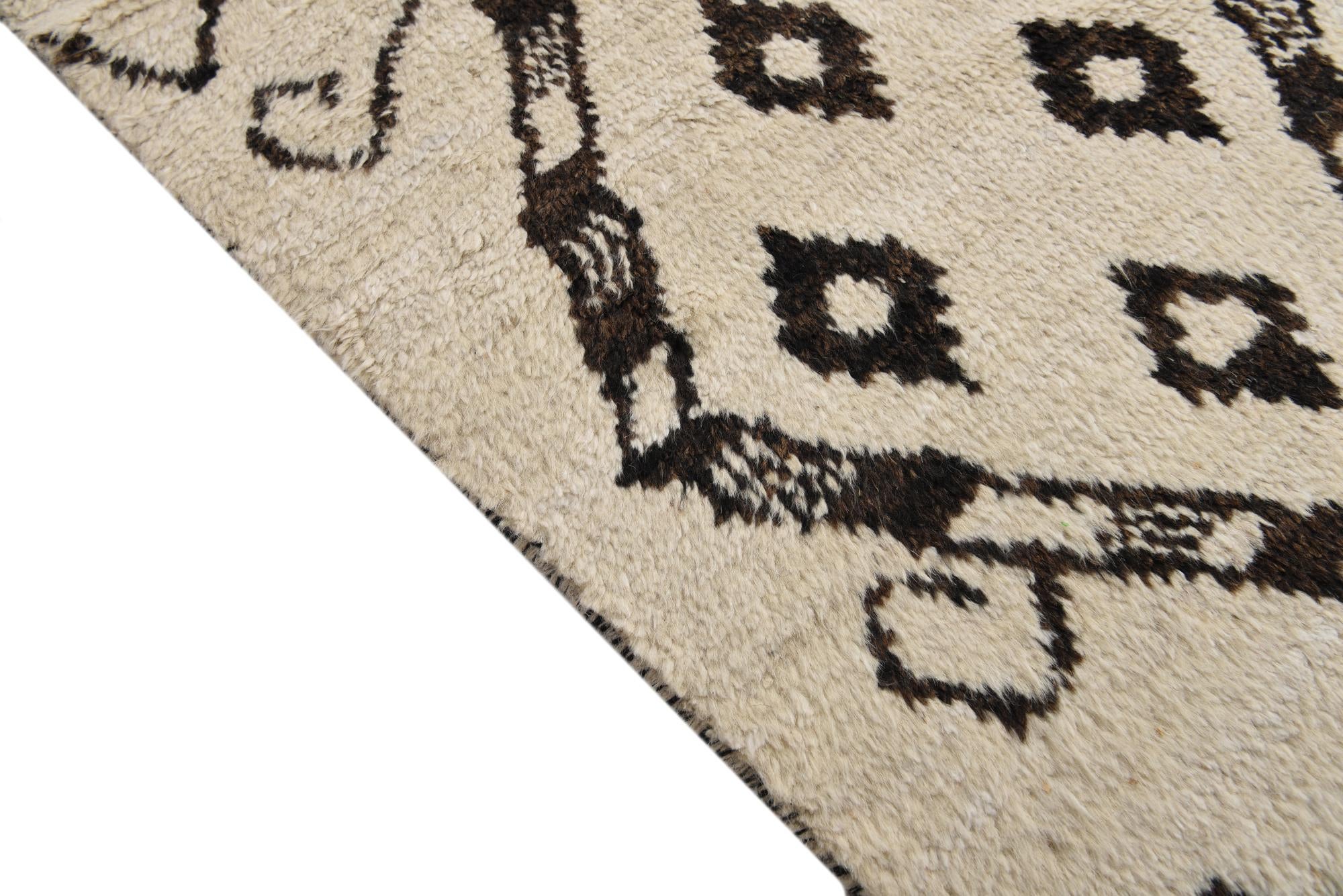 9' 3 x 11' 4 Hand Knotted Moroccan Wool Rug