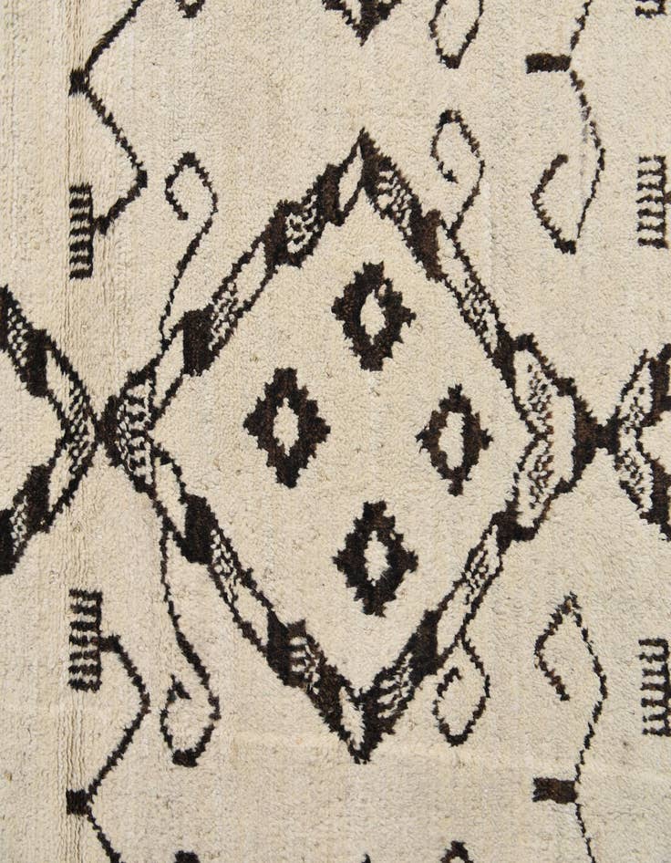 Detail image of 9' 3 x 11' 4  Hand Knotted Moroccan Wool Rug