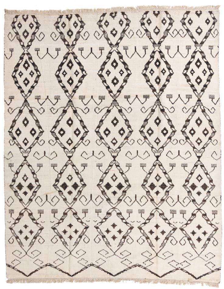 Detail image of 9' 3 x 11' 4 Hand Knotted Moroccan Wool Rug