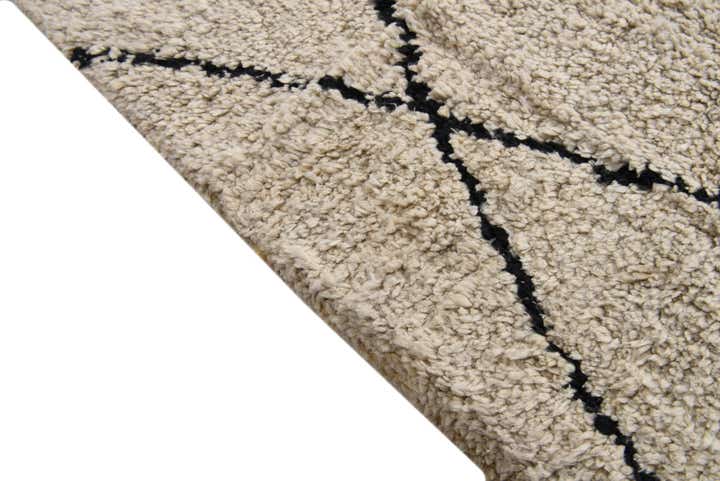 8' x 10' 5 Hand Knotted Moroccan Wool Rug