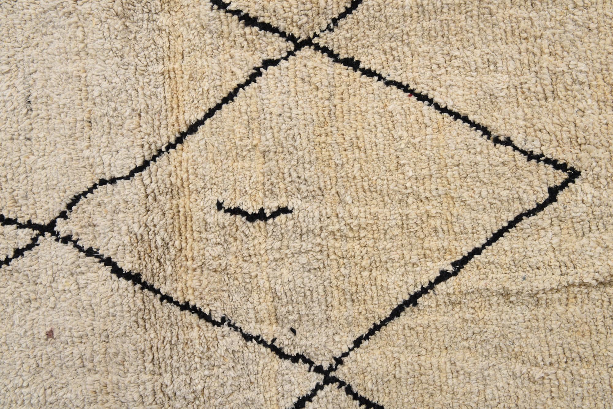 8' x 10' 5 Hand Knotted Moroccan Wool Rug