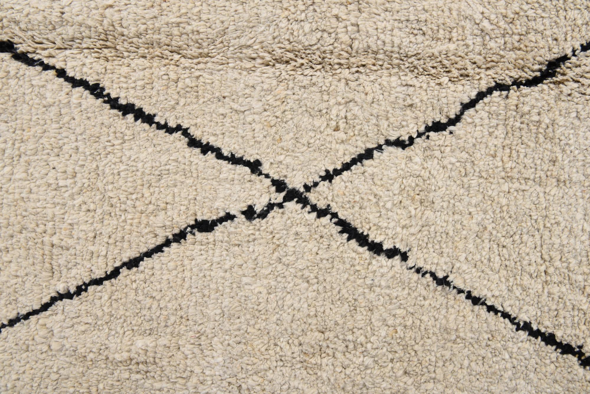8' x 10' 5 Hand Knotted Moroccan Wool Rug