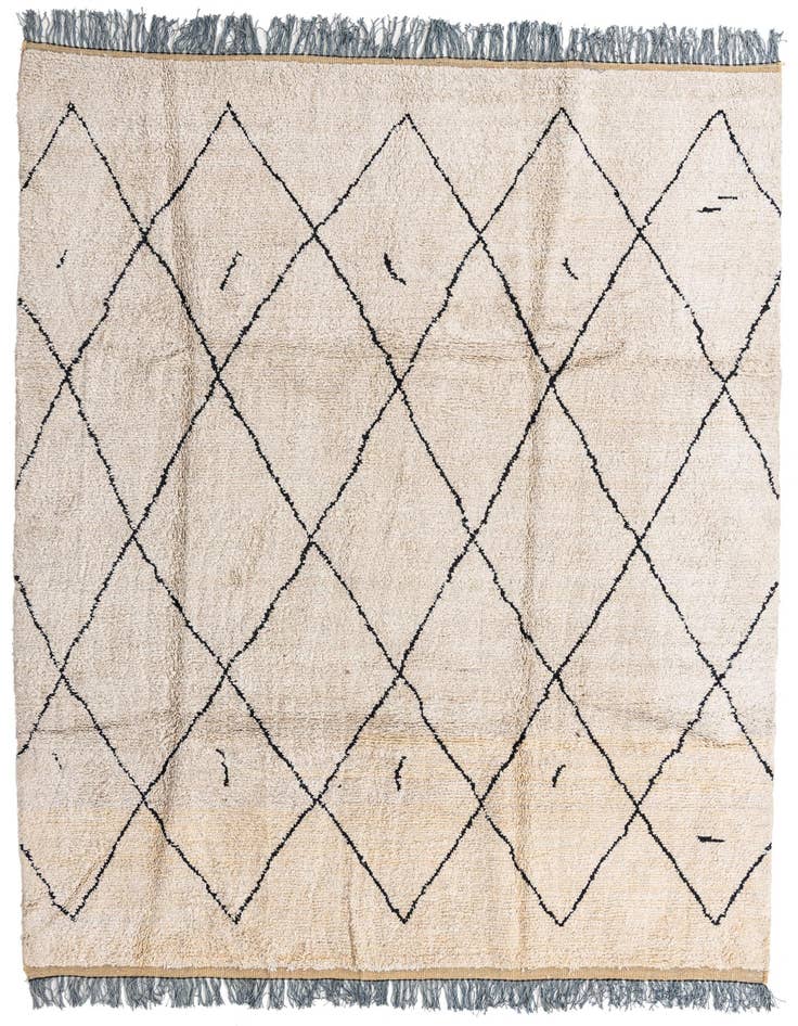 Detail image of 8' x 10' 5 Hand Knotted Moroccan Wool Rug