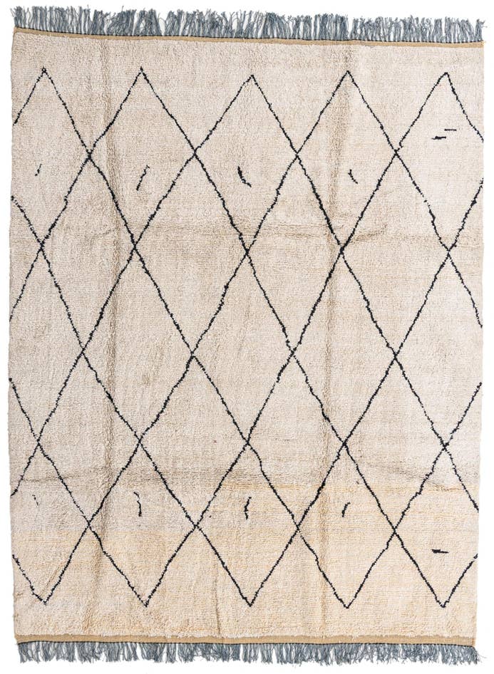 Detail image of 8' x 10' 5 Hand Knotted Moroccan Wool Rug