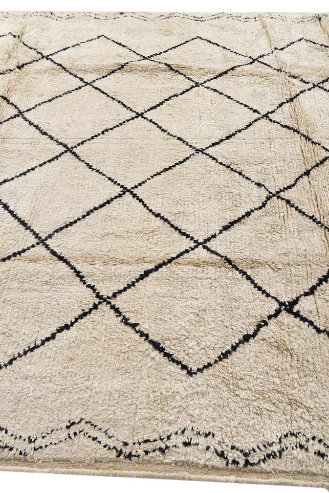 7' 11 x 10' 1 Hand Knotted Moroccan Wool Rug