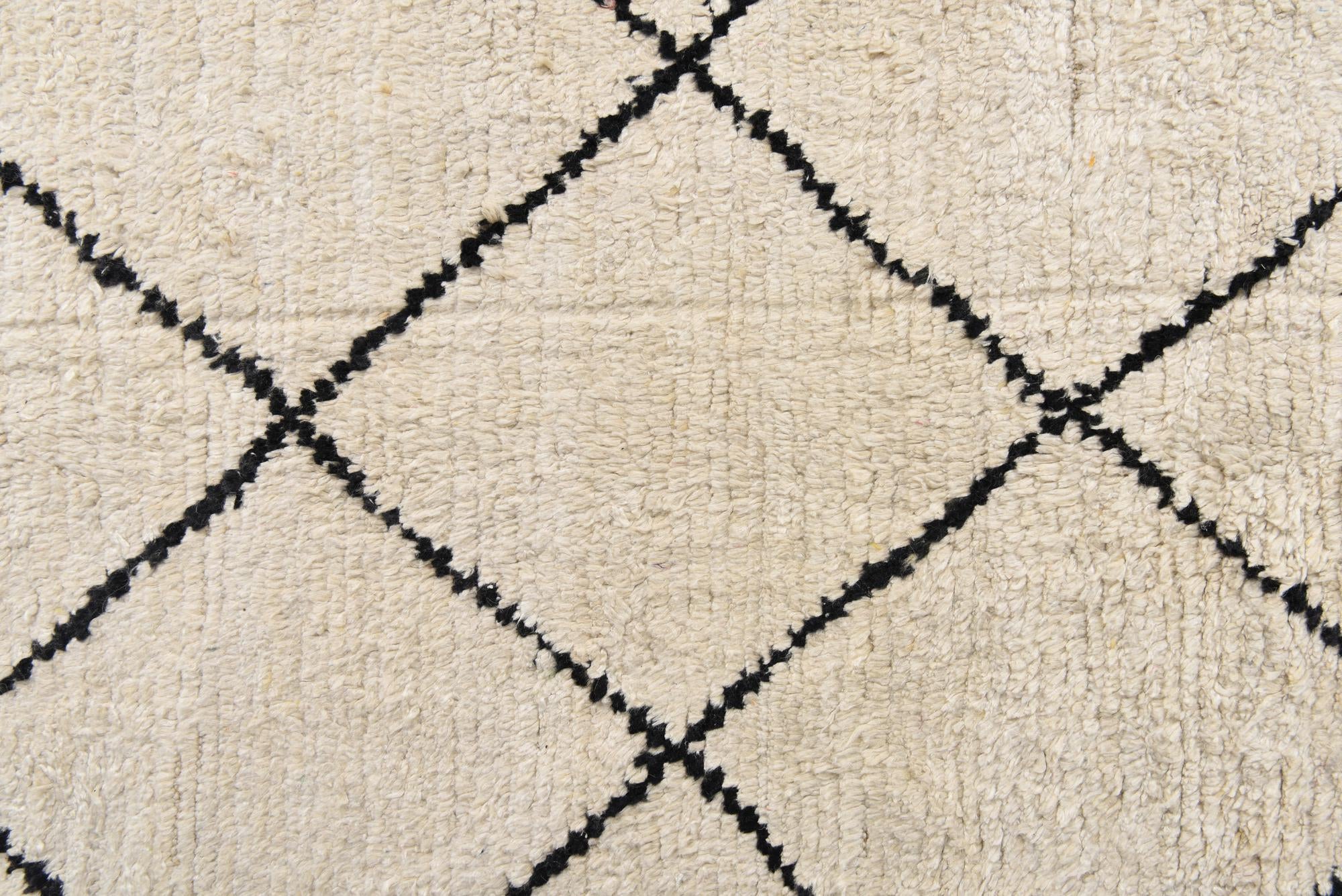 7' 11 x 10' 1 Hand Knotted Moroccan Wool Rug