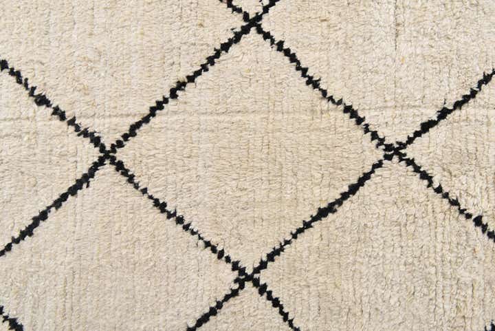 7' 11 x 10' 1 Hand Knotted Moroccan Wool Rug