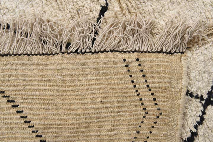 7' 11 x 10' 1 Hand Knotted Moroccan Wool Rug