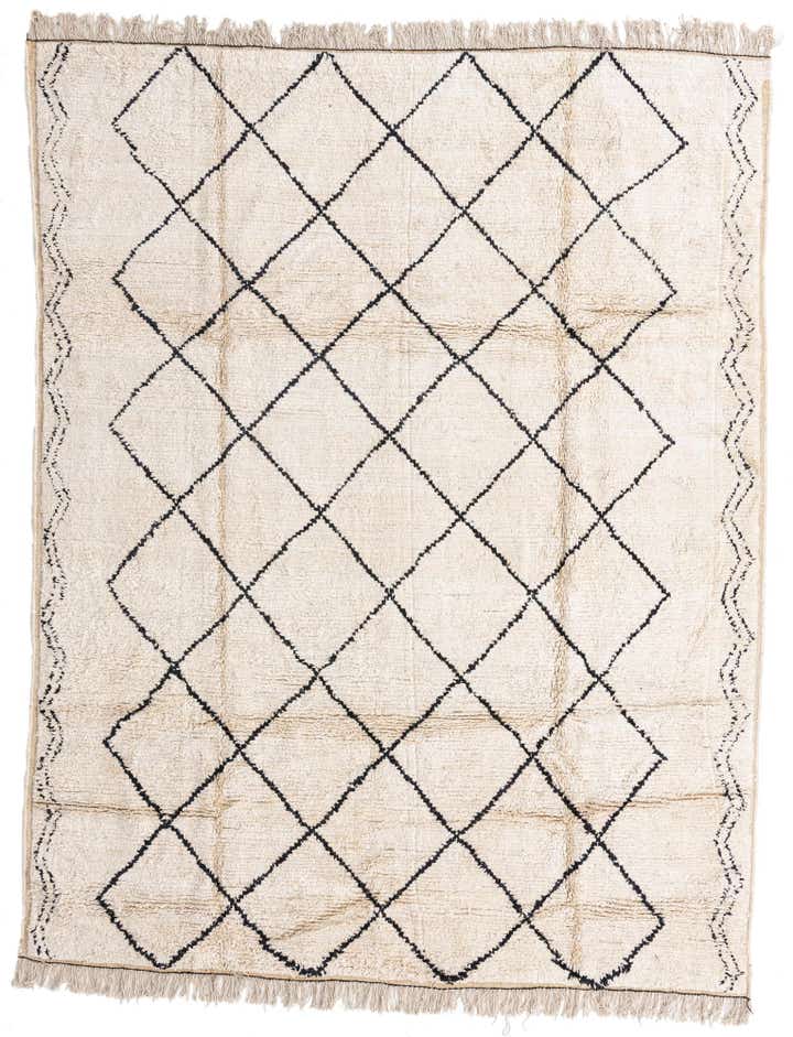 7' 11 x 10' 1 Hand Knotted Moroccan Wool Rug
