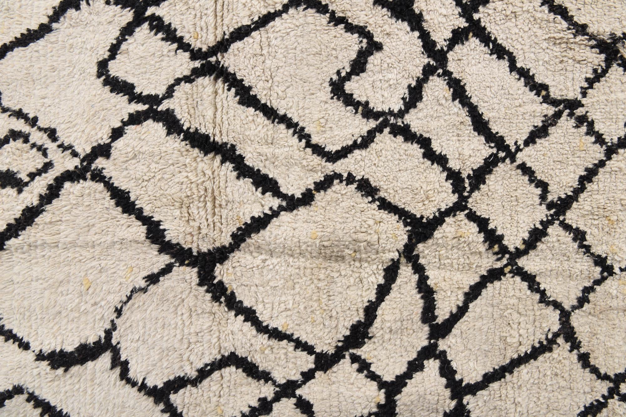 8' x 10' Hand Knotted Moroccan Wool Rug