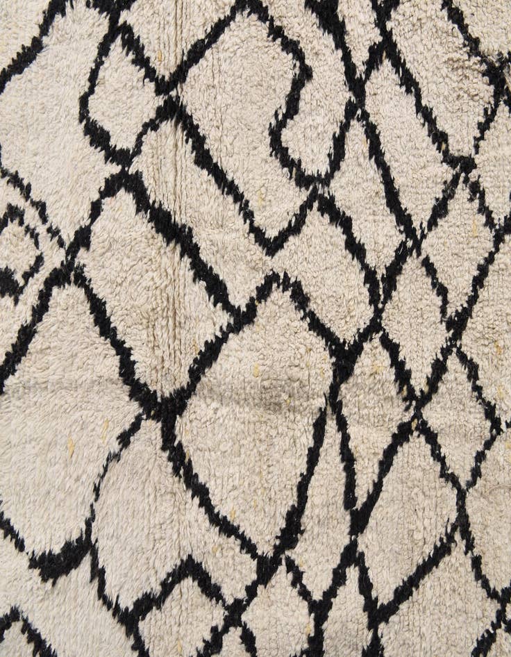 Detail image of 8' x 10'  Hand Knotted Moroccan Wool Rug