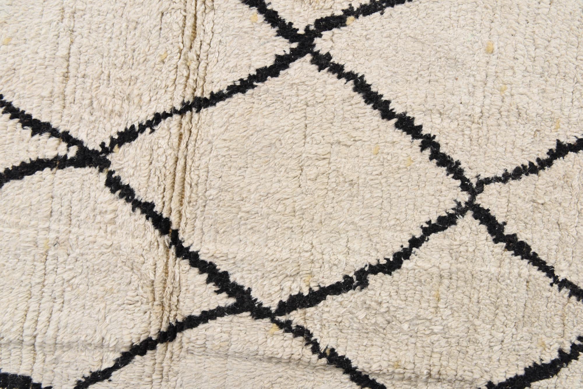 8' x 10' Hand Knotted Moroccan Wool Rug