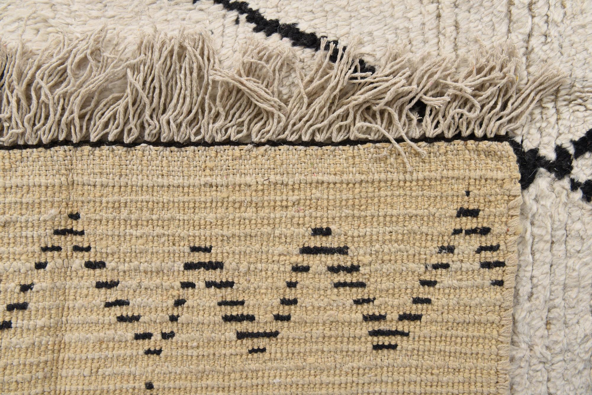 8' x 10' Hand Knotted Moroccan Wool Rug