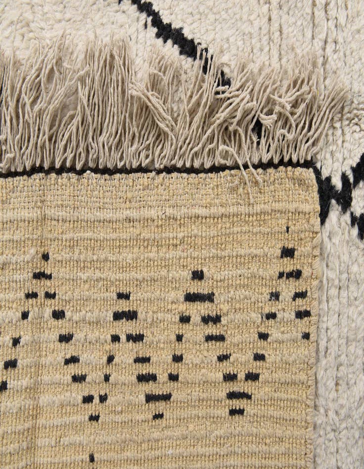 Detail image of 8' x 10'  Hand Knotted Moroccan Wool Rug