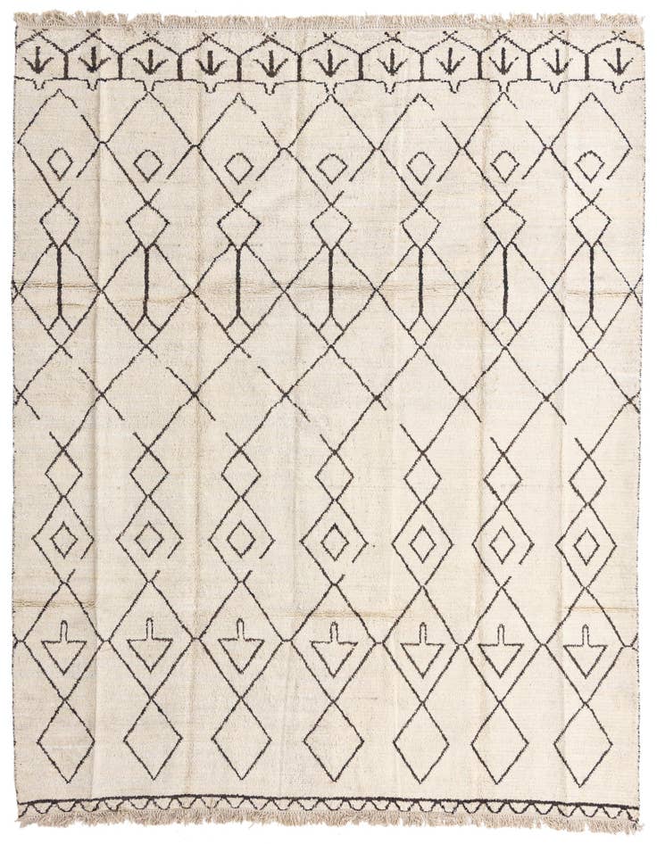 Detail image of 8' 3 x 9' 7 Hand Knotted Moroccan Wool Rug