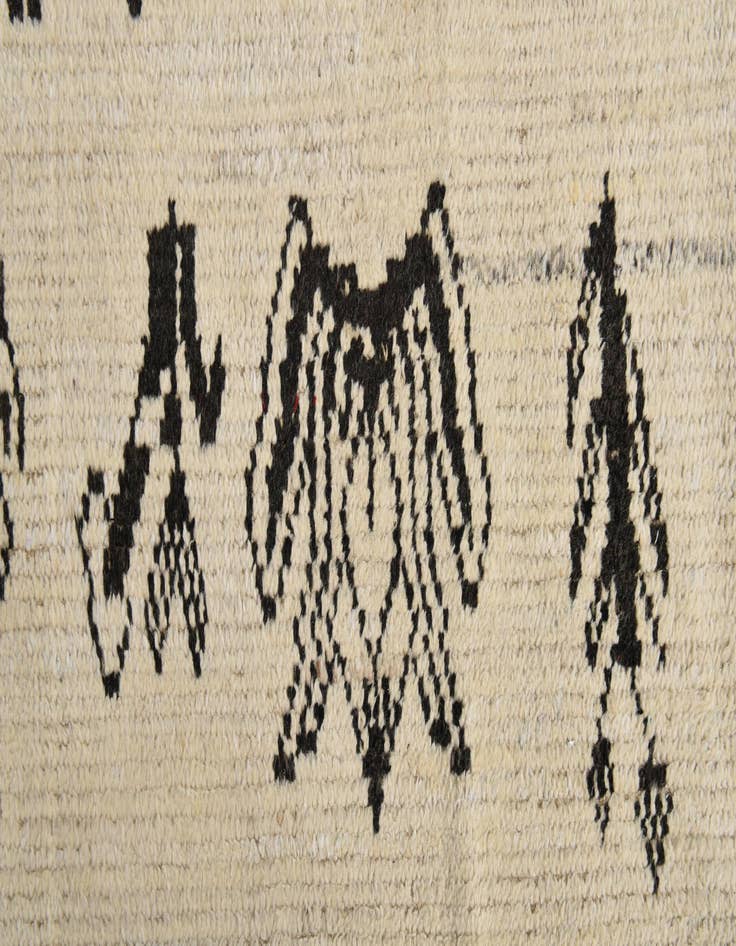 Detail image of 9' x 13'  Hand Knotted Moroccan Wool Rug