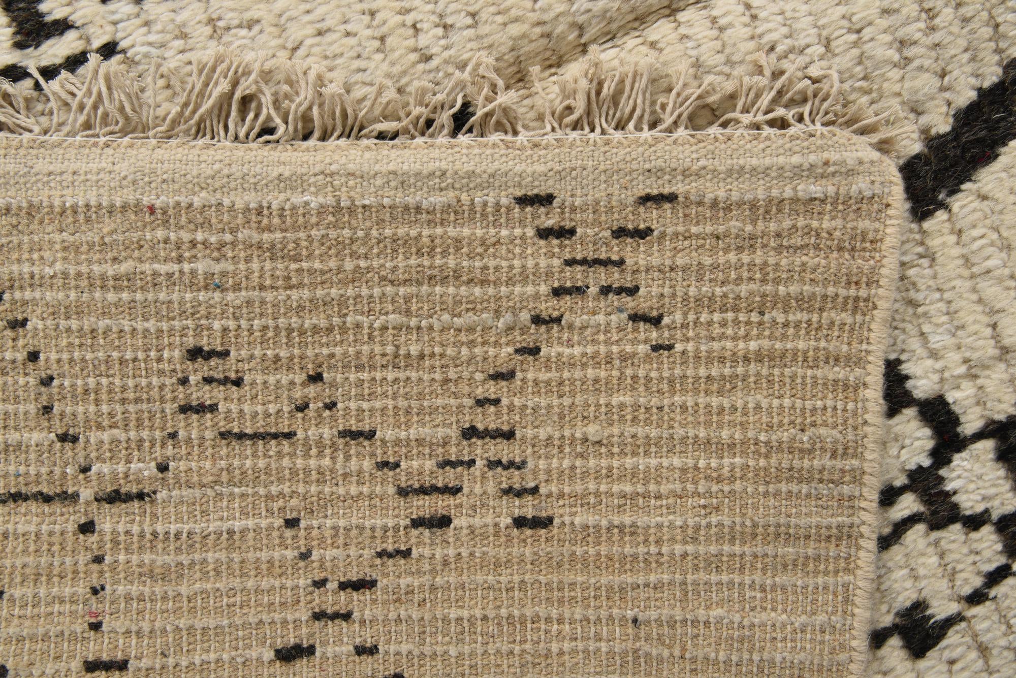 9' x 13' Hand Knotted Moroccan Wool Rug