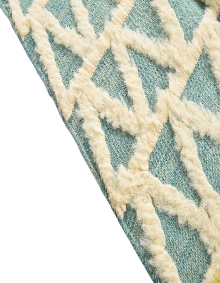 Detail image of 6' 7 x 10' 6  Hand Knotted Moroccan Wool Rug