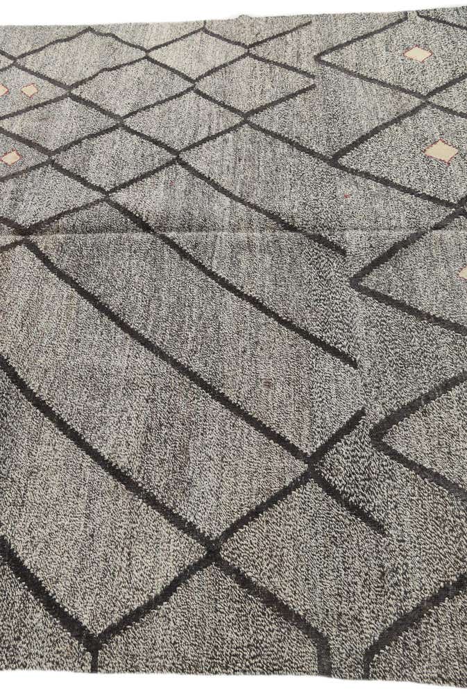 6' 7 x 9' 7 Hand Woven Moroccan Wool Rug