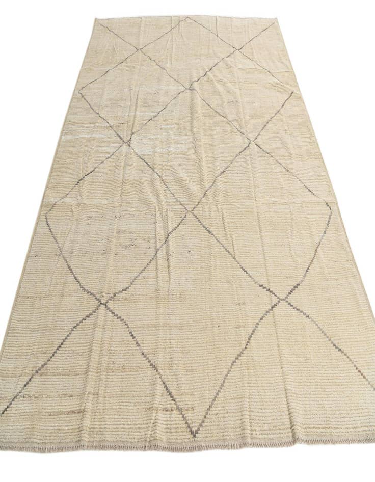 Detail image of 8' 1 x 10' 1  Hand Knotted Moroccan Wool Rug